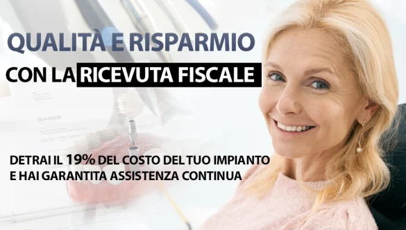 QUALITÀ E RISPARMIO CON LA RICEVUTA FISCALE: DETRAI IL 19% DEL COSTO DEL TUO IMPIANTO E HAI GARANTITA ASSISTENZA CONTINUA